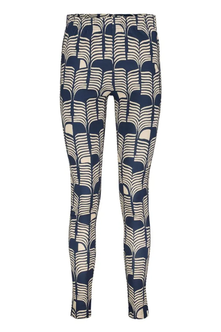 DiDi Basic leggings Dark blue Glow print- Leggings | Lange Broeken