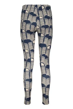DiDi Basic leggings Dark blue Glow print- Leggings | Lange Broeken