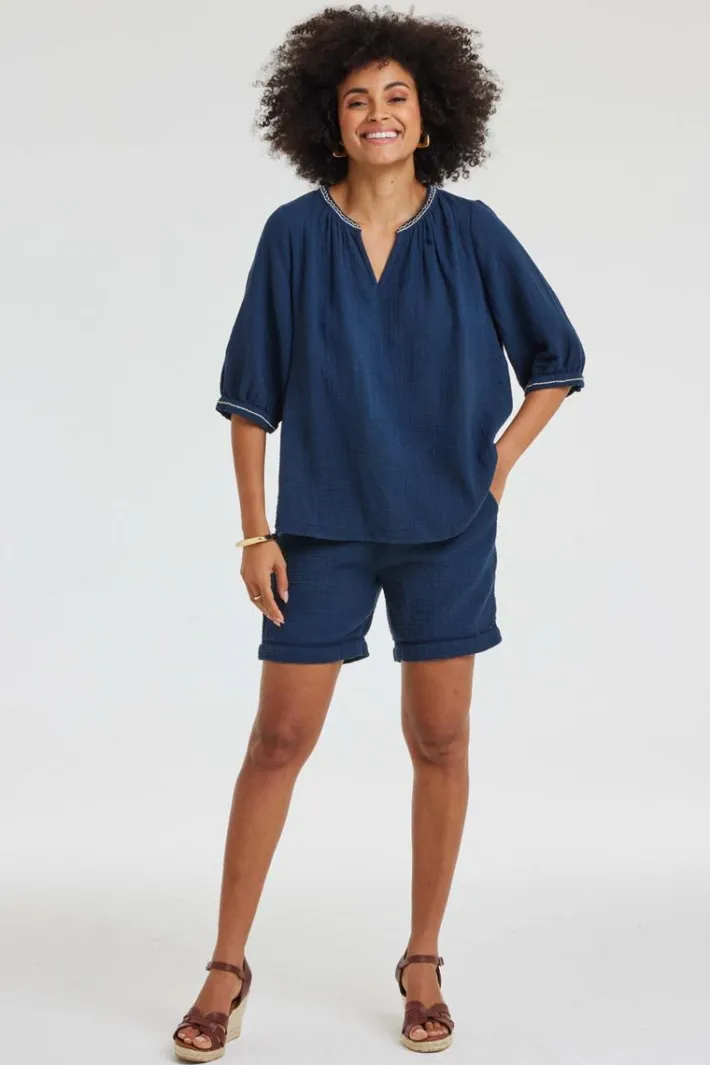 DiDi Bermuda Pietra Dark blue- Korte Broeken