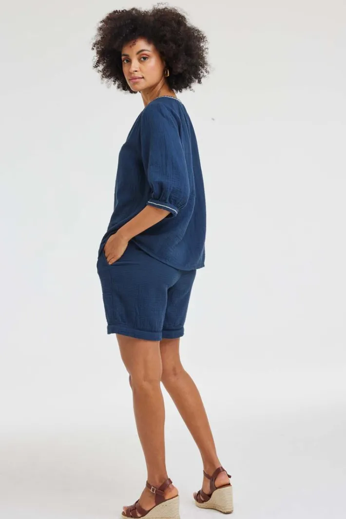 DiDi Bermuda Pietra Dark blue- Korte Broeken