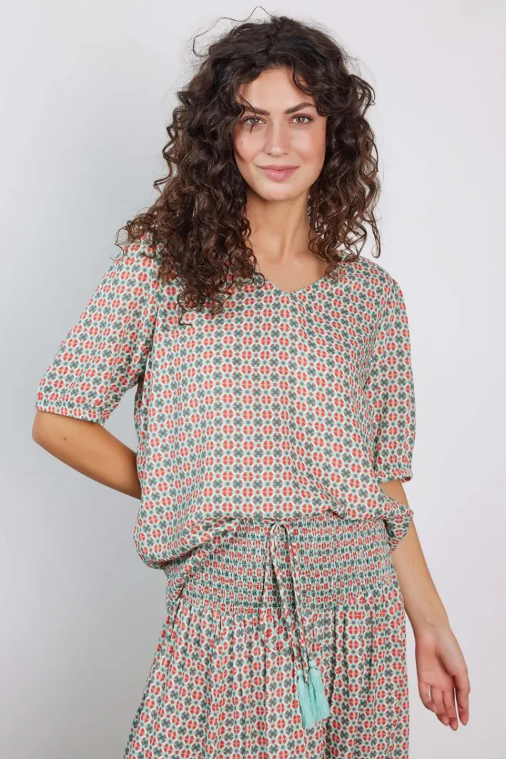 DiDi Blouse Poppy Sunny print- Blouses