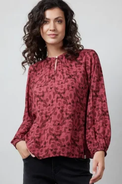 DiDi Blouse Adore Rose Happy leaves print- Blouses