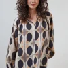 DiDi Blouse Cherish Sand Monsoon print- Blouses