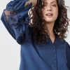 DiDi Blouse Cuty Dark blue- Blouses
