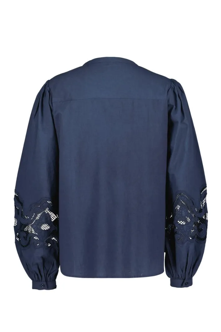 DiDi Blouse Cuty Dark blue- Blouses