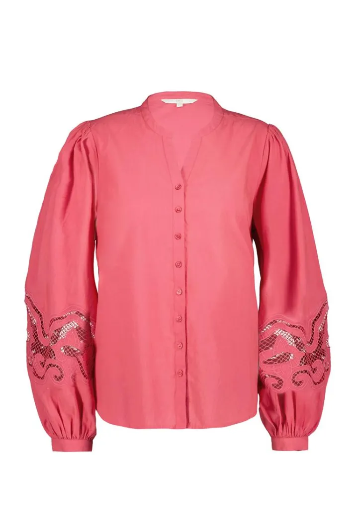 DiDi Blouse Cuty Holly berry rose- Blouses