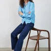 DiDi Blouse Delight Allure blue- Blouses