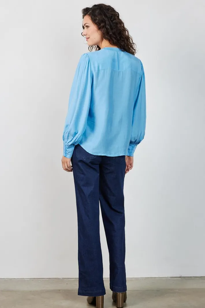 DiDi Blouse Delight Allure blue- Blouses