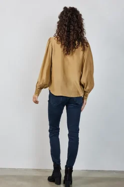 DiDi Blouse Delight Kelp sand- Blouses