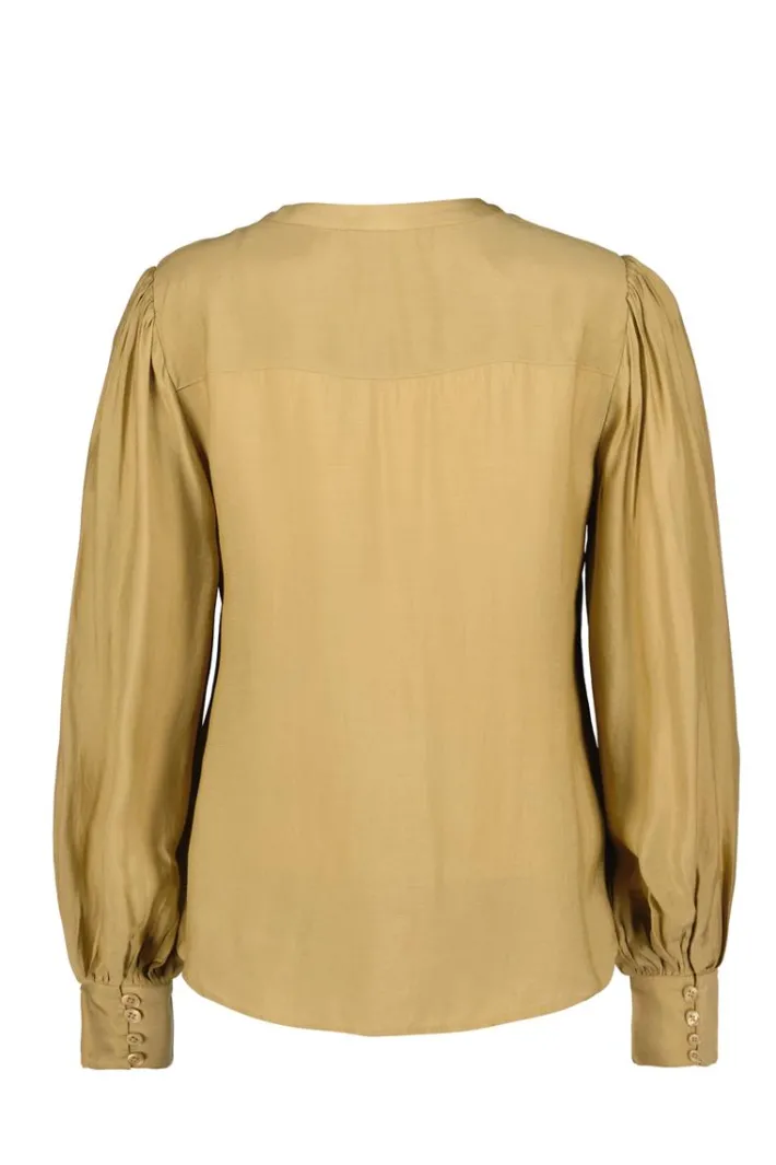 DiDi Blouse Delight Kelp sand- Blouses