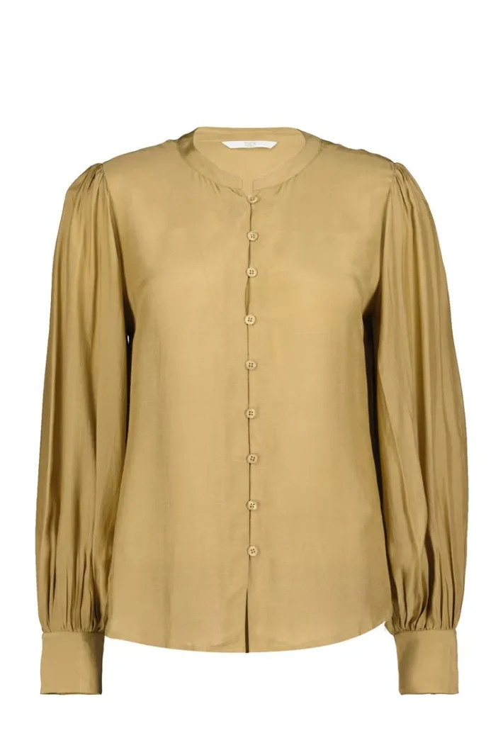 DiDi Blouse Delight Kelp sand- Blouses
