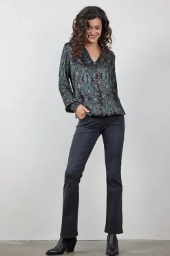 DiDi Blouse Fiesta Black Puntos print- Blouses