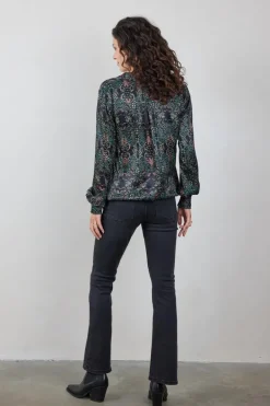DiDi Blouse Fiesta Black Puntos print- Blouses