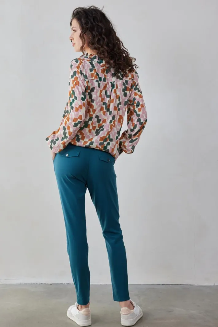 DiDi Blouse Fiesta Ecru Rhythm print- Blouses