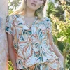 DiDi Blouse Harper in de Offwhite with Maritimo print.- Blouses