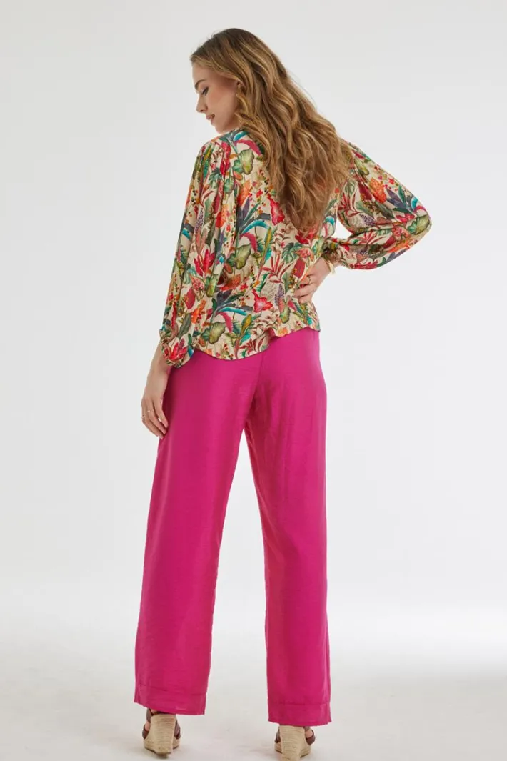 DiDi Blouse Lila Amazing print- Blouses