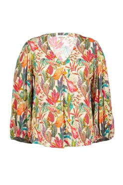 DiDi Blouse Lila Amazing print- Blouses