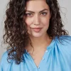 DiDi Blouse Lima in Baltic Sea blue- Blouses