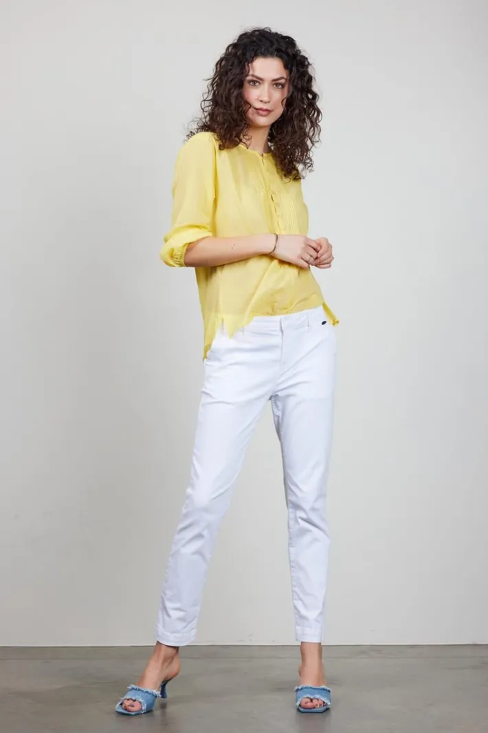 DiDi Blouse Lucy in Light yellow- Blouses