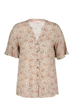 DiDi Blouse Manna Pink Fuji XS print- Blouses