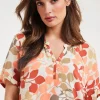 DiDi Blouse Moana Bright leaves print- Blouses