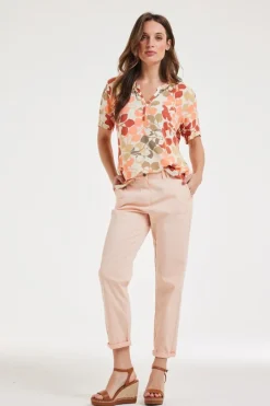 DiDi Blouse Moana Bright leaves print- Blouses