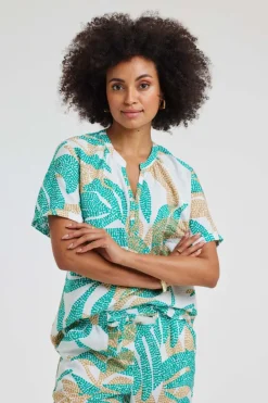 DiDi Blouse Moana Offwhite Bahia print- Blouses
