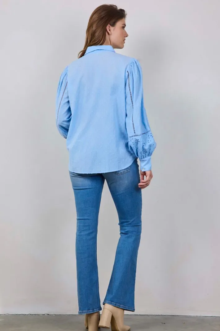 DiDi Blouse Monaco Placid blue- Blouses