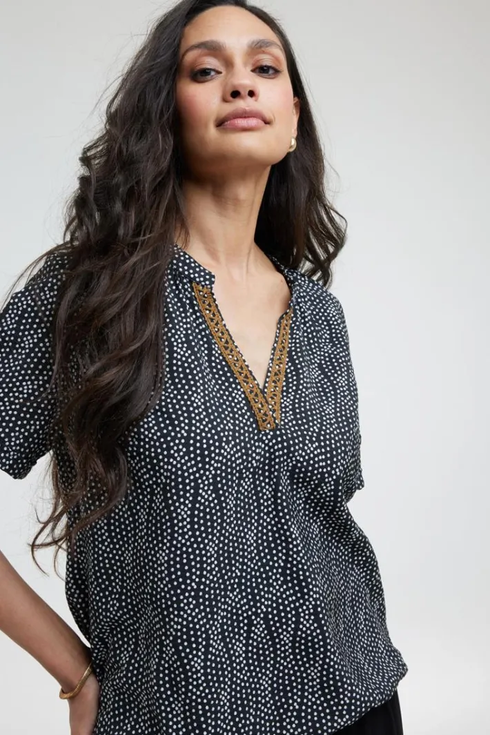 DiDi Blouse Moon Flowing print- Blouses