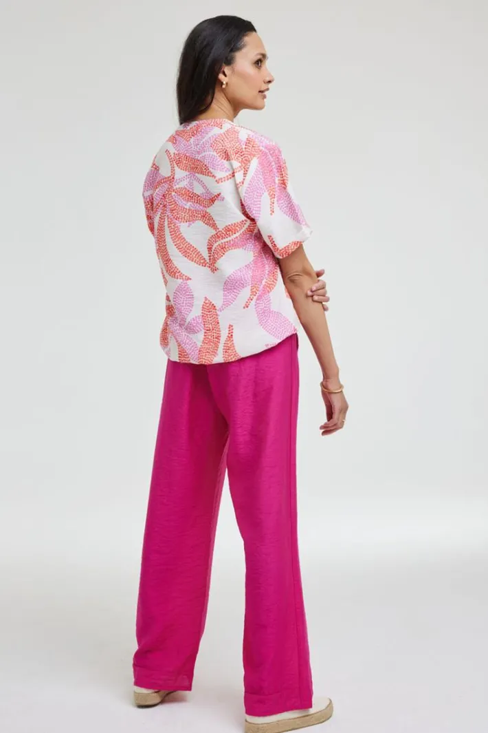 DiDi Blouse Moon Pink Bahia print- Blouses