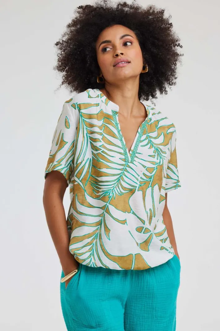 DiDi Blouse Moon Safari print- Blouses