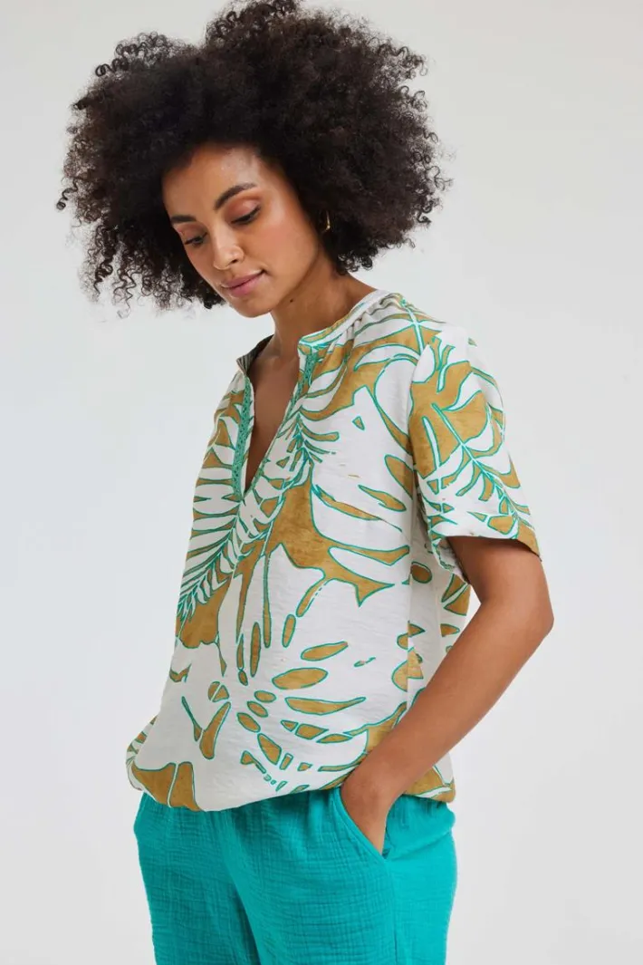 DiDi Blouse Moon Safari print- Blouses