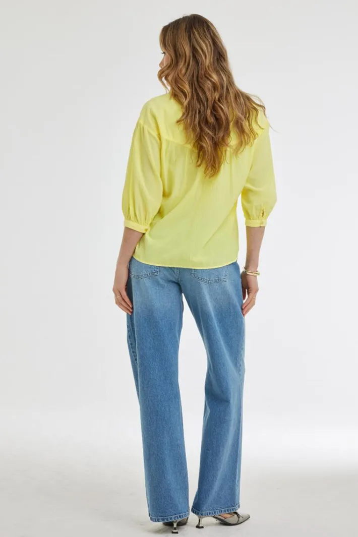 DiDi Blouse Nena Mid yellow- Blouses