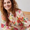 DiDi Blouse Nice in Light pink with Paradise print- Blouses