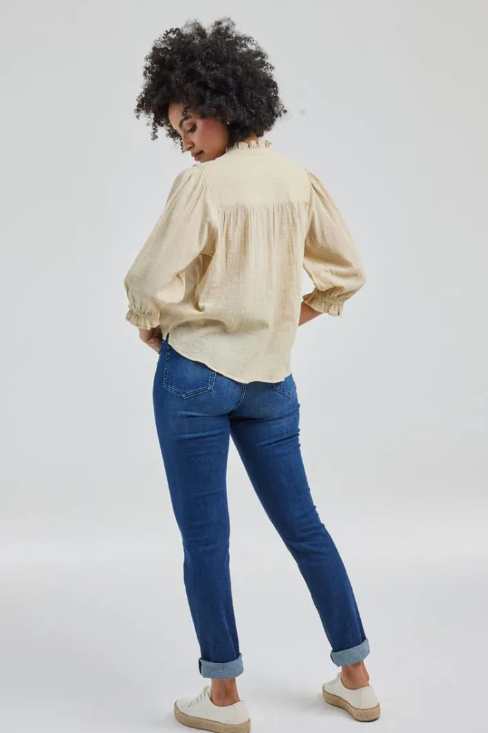 DiDi Blouse Paris Feather grey- Blouses