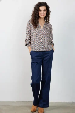 DiDi Blouse Party Sand Plume print- Blouses