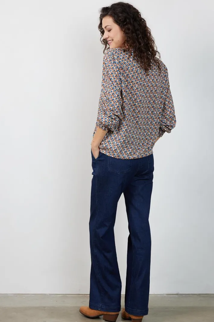 DiDi Blouse Party Sand Plume print- Blouses