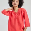 DiDi Blouse Pearl in Rose red- Blouses