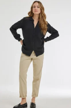 DiDi Blouse Ponza Black- Blouses