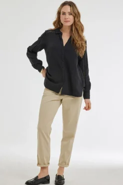 DiDi Blouse Ponza Black- Blouses