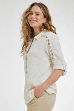 DiDi Blouse Ponza Offwhite- Blouses