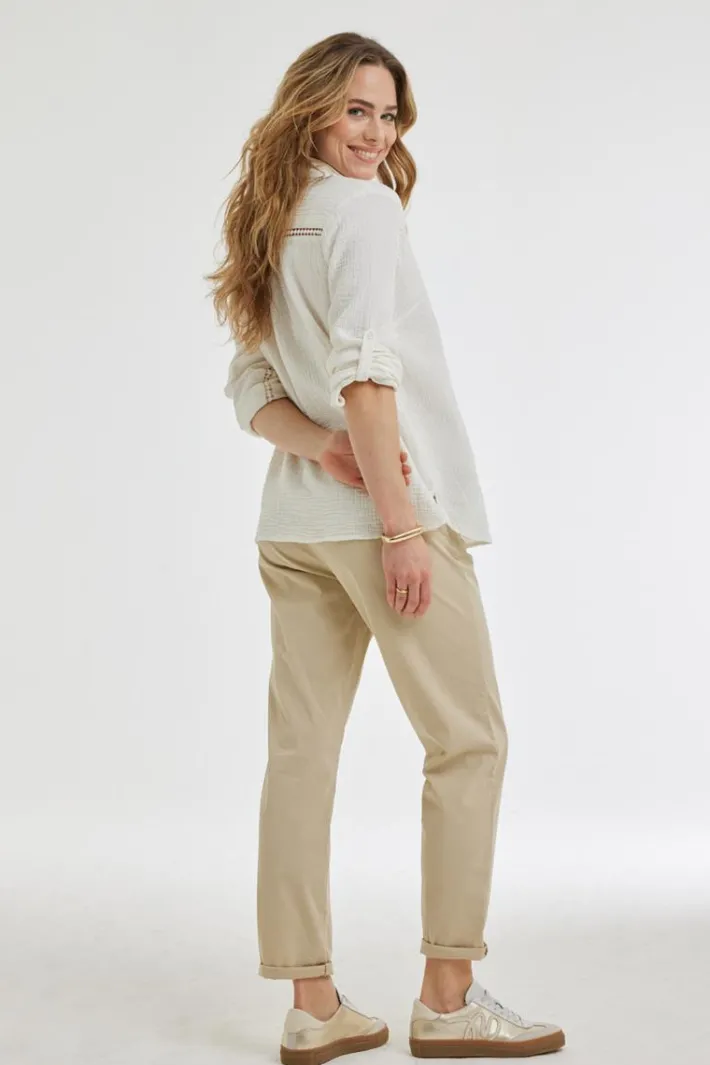 DiDi Blouse Ponza Offwhite- Blouses