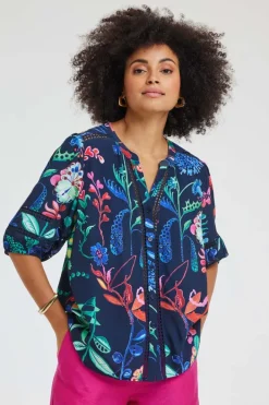 DiDi Blouse Rise Botanic spice print- Blouses