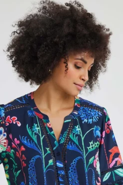 DiDi Blouse Rise Botanic spice print- Blouses