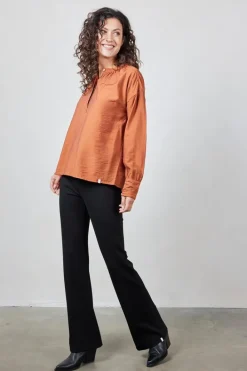 DiDi Blouse Sari Ginger brown- Blouses