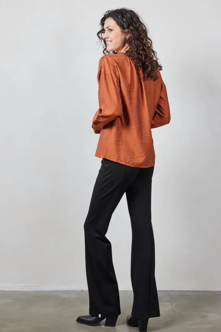 DiDi Blouse Sari Ginger brown- Blouses