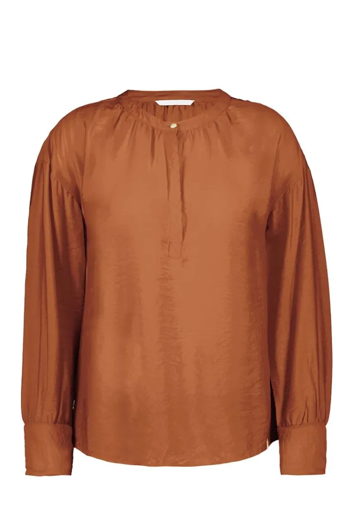 DiDi Blouse Sari Ginger brown- Blouses