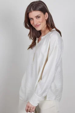 DiDi Blouse Sari in light silver- Blouses