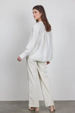 DiDi Blouse Sari in light silver- Blouses
