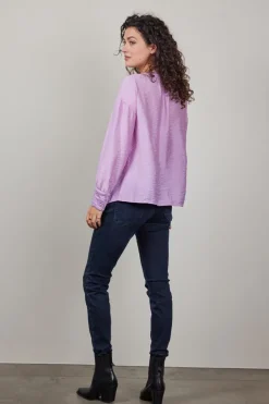 DiDi Blouse Sari in mauve mist- Blouses